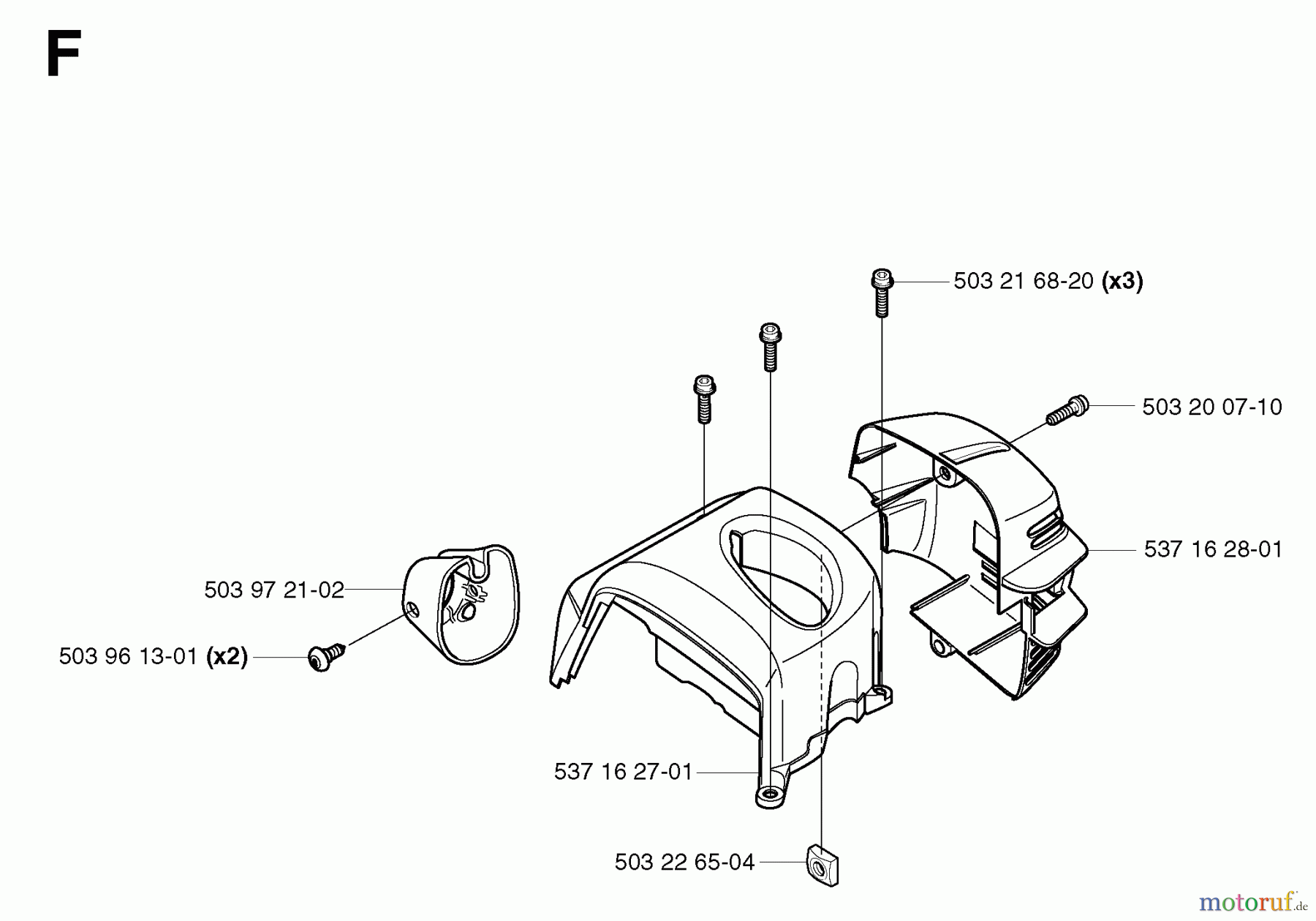 Jonsered Motorsensen, Trimmer GC2125 - Jonsered String/Brush Trimmer (2003-03) CYLINDER COVER