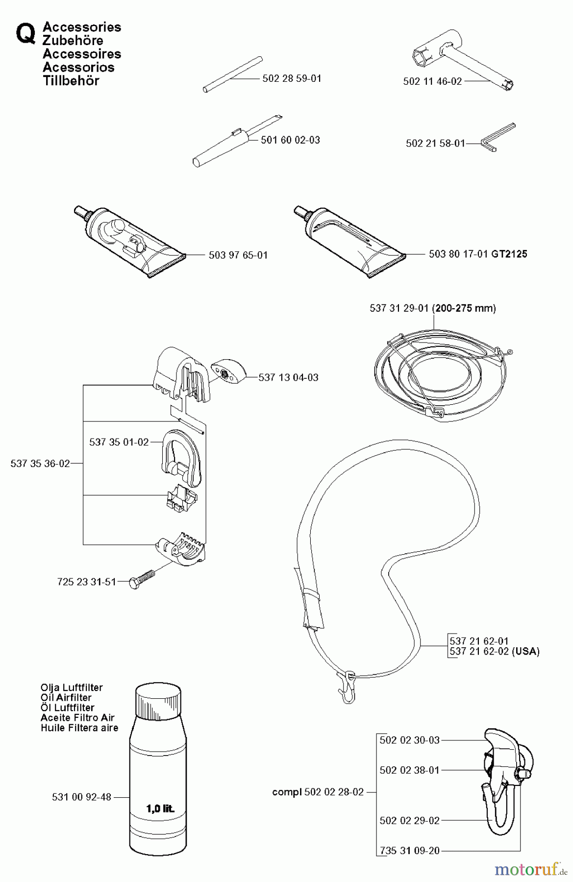 Jonsered Motorsensen, Trimmer GC2125C - Jonsered String/Brush Trimmer (2008-09) ACCESSORIES #2