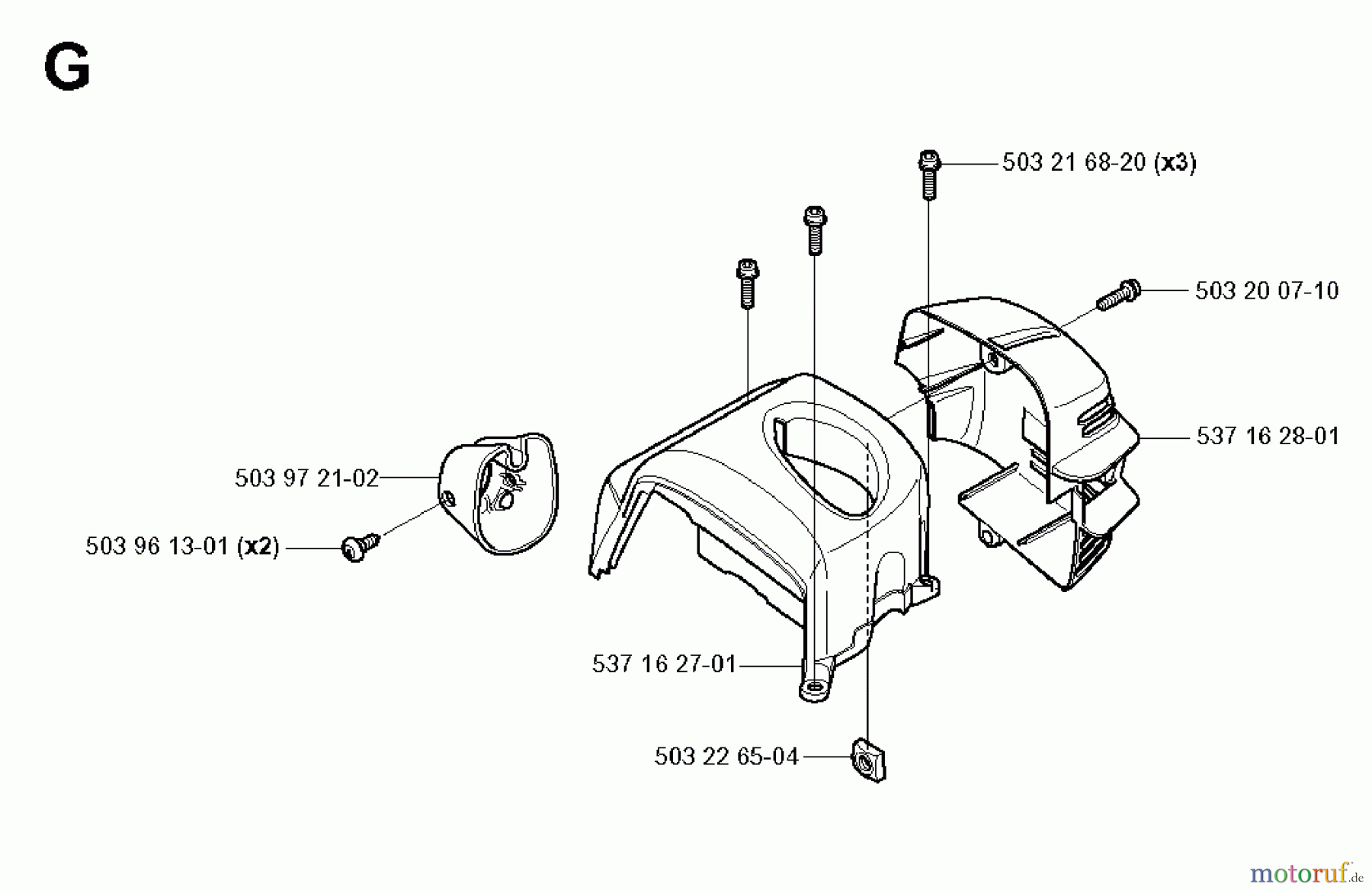  Jonsered Motorsensen, Trimmer GT2125 - Jonsered String/Brush Trimmer (2008-09) CYLINDER COVER