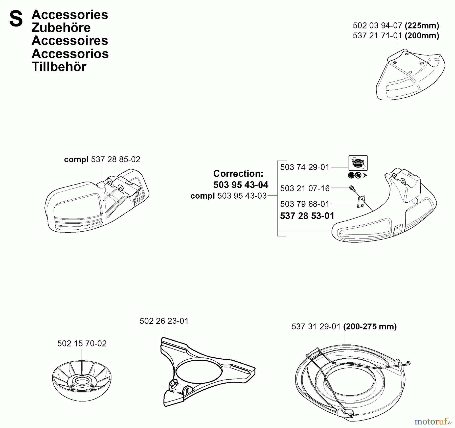 Jonsered Motorsensen, Trimmer BC2145 - Jonsered Brushcutter (2004-08) ACCESSORIES #2