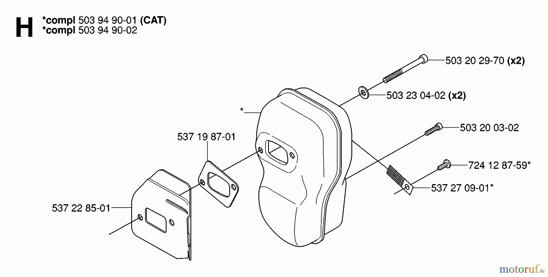 Jonsered Motorsensen, Trimmer BC2145 - Jonsered Brushcutter (2006-01) MUFFLER