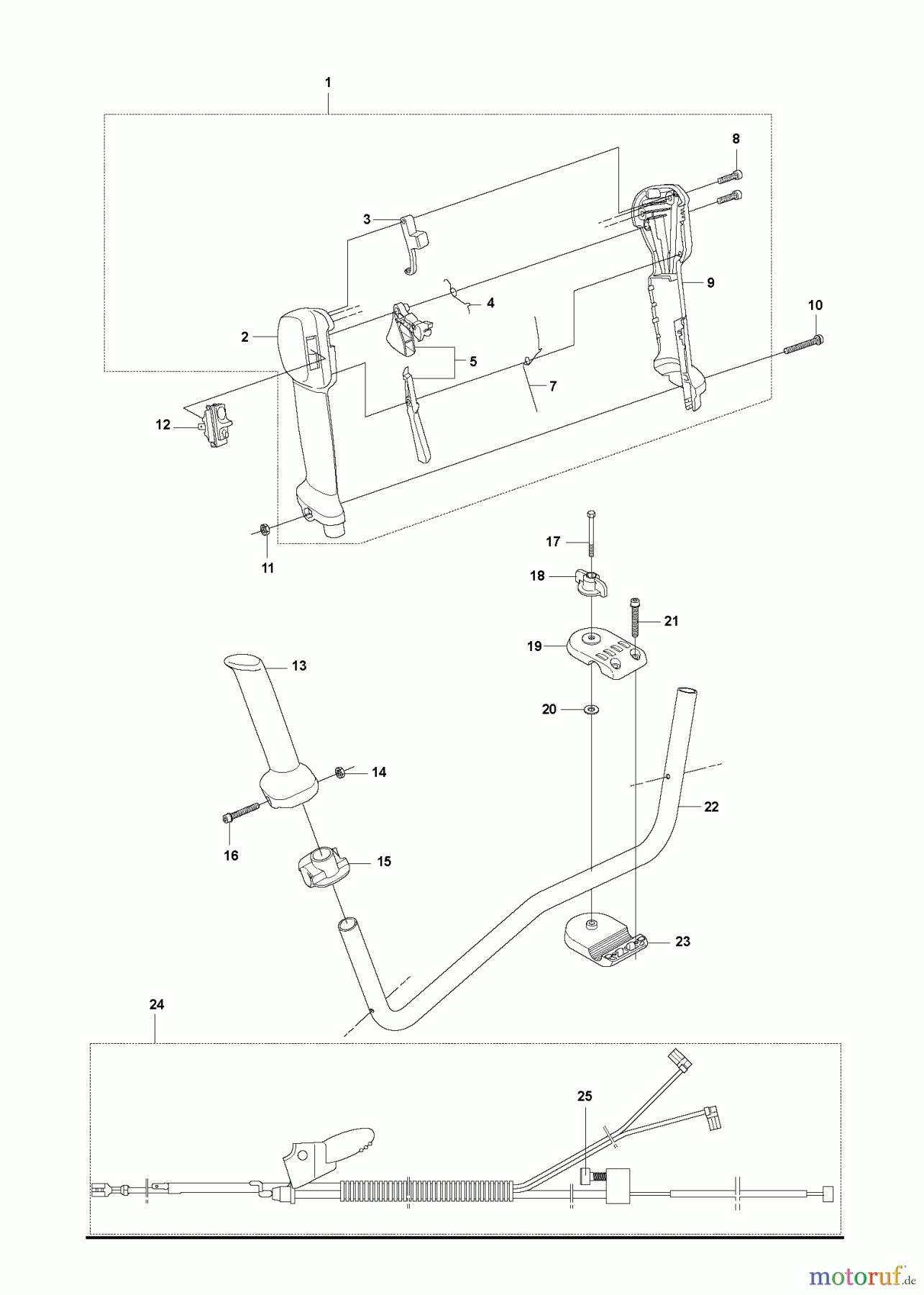 Jonsered Motorsensen, Trimmer CC2145 - Jonsered String/Brush Trimmer (2008-05) THROTTLE CONTROLS