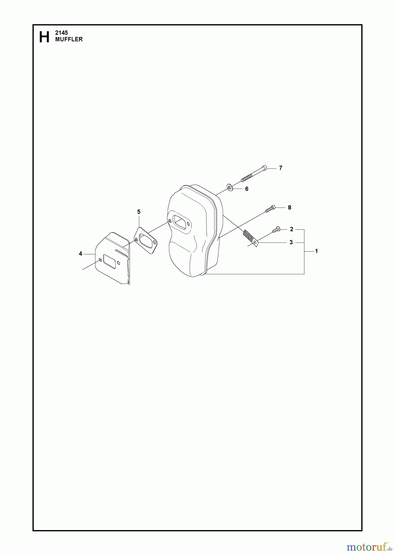 Jonsered Motorsensen, Trimmer CC2145 - Jonsered String/Brush Trimmer (2011-02) MUFFLER