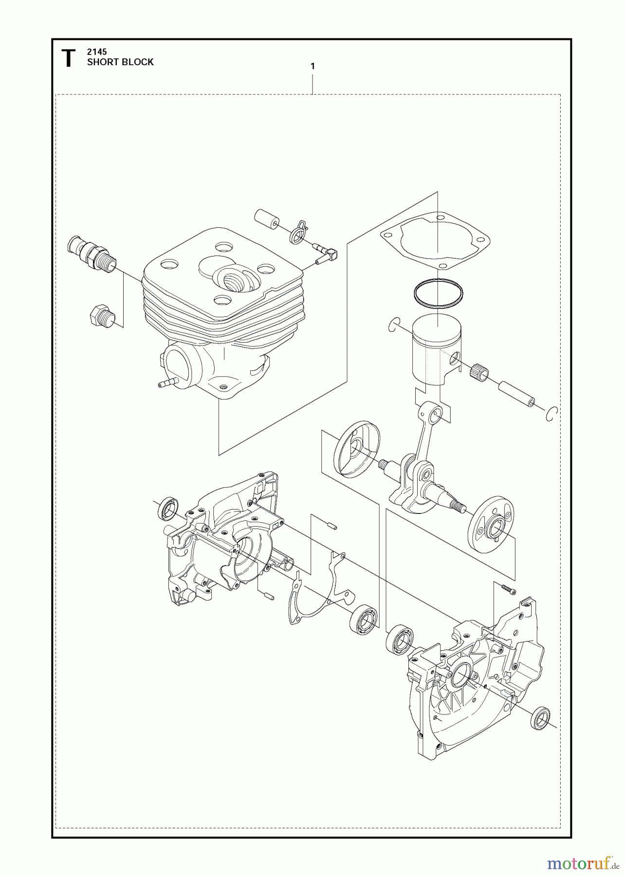 Jonsered Motorsensen, Trimmer FC2145 - Jonsered String/Brush Trimmer (2011-02) SHORT BLOCK
