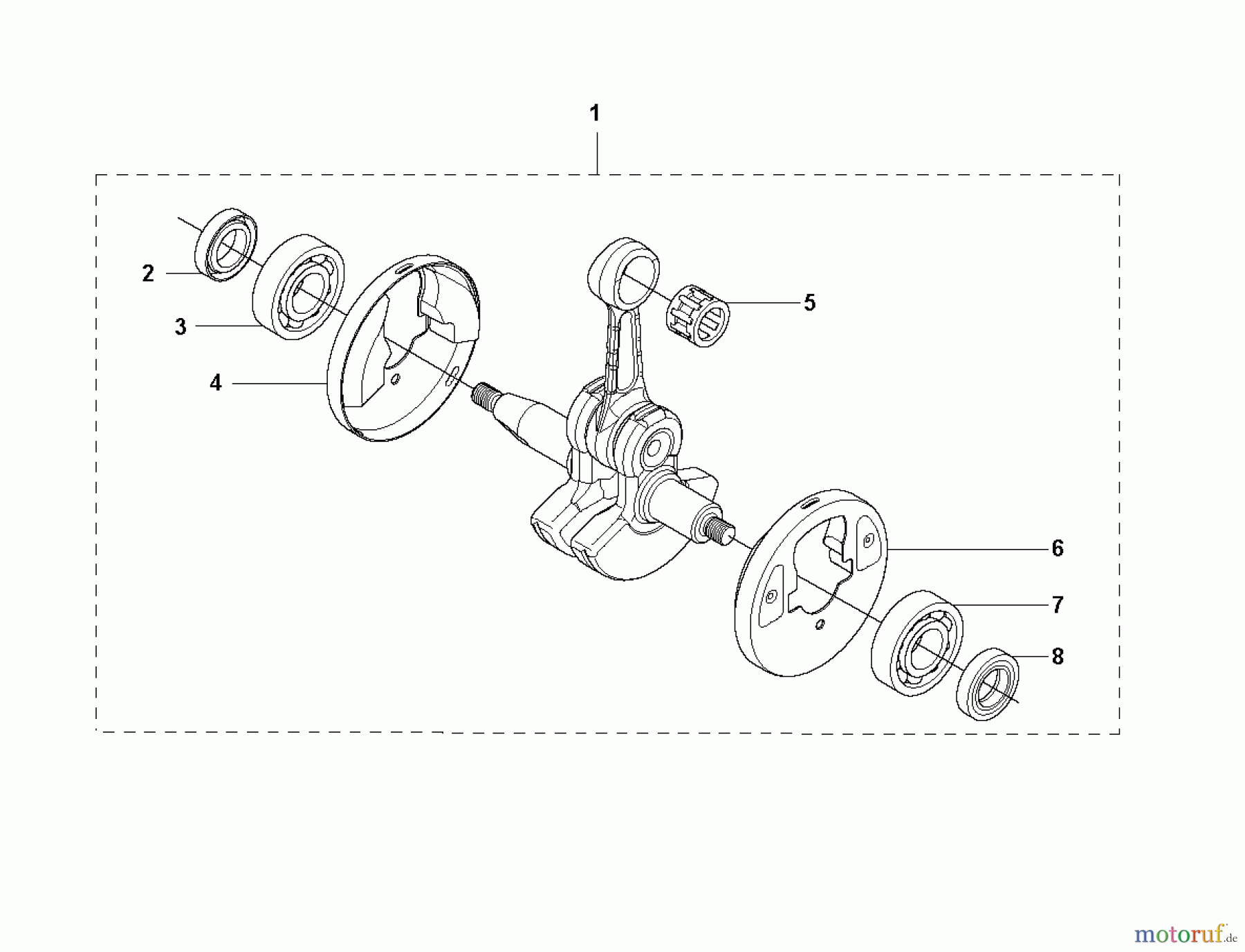 Jonsered Motorsensen, Trimmer GC2236 - Jonsered String/Brush Trimmer (2010-11) CRANKSHAFT
