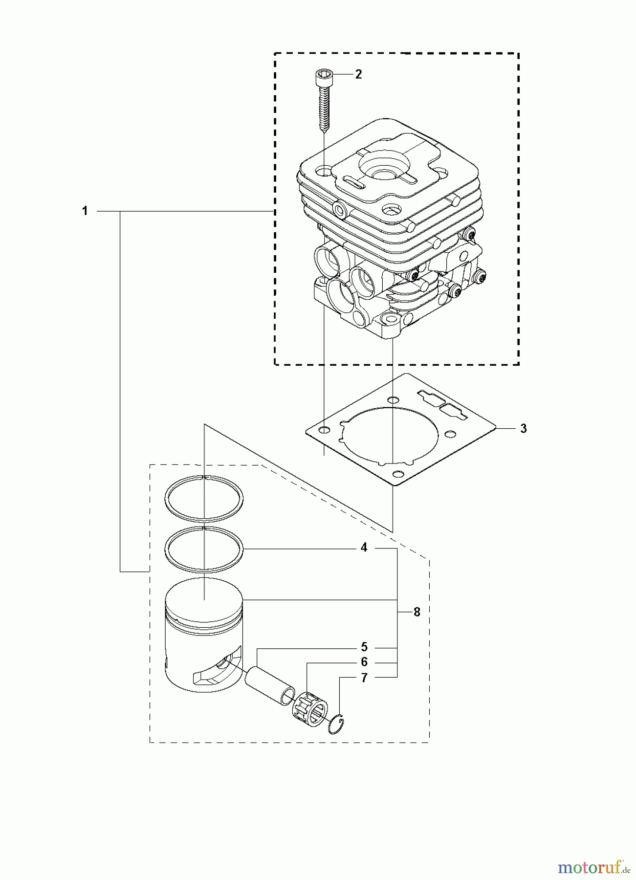 Jonsered Motorsensen, Trimmer CC2236 - Jonsered String/Brush Trimmer (2010-11) CYLINDER