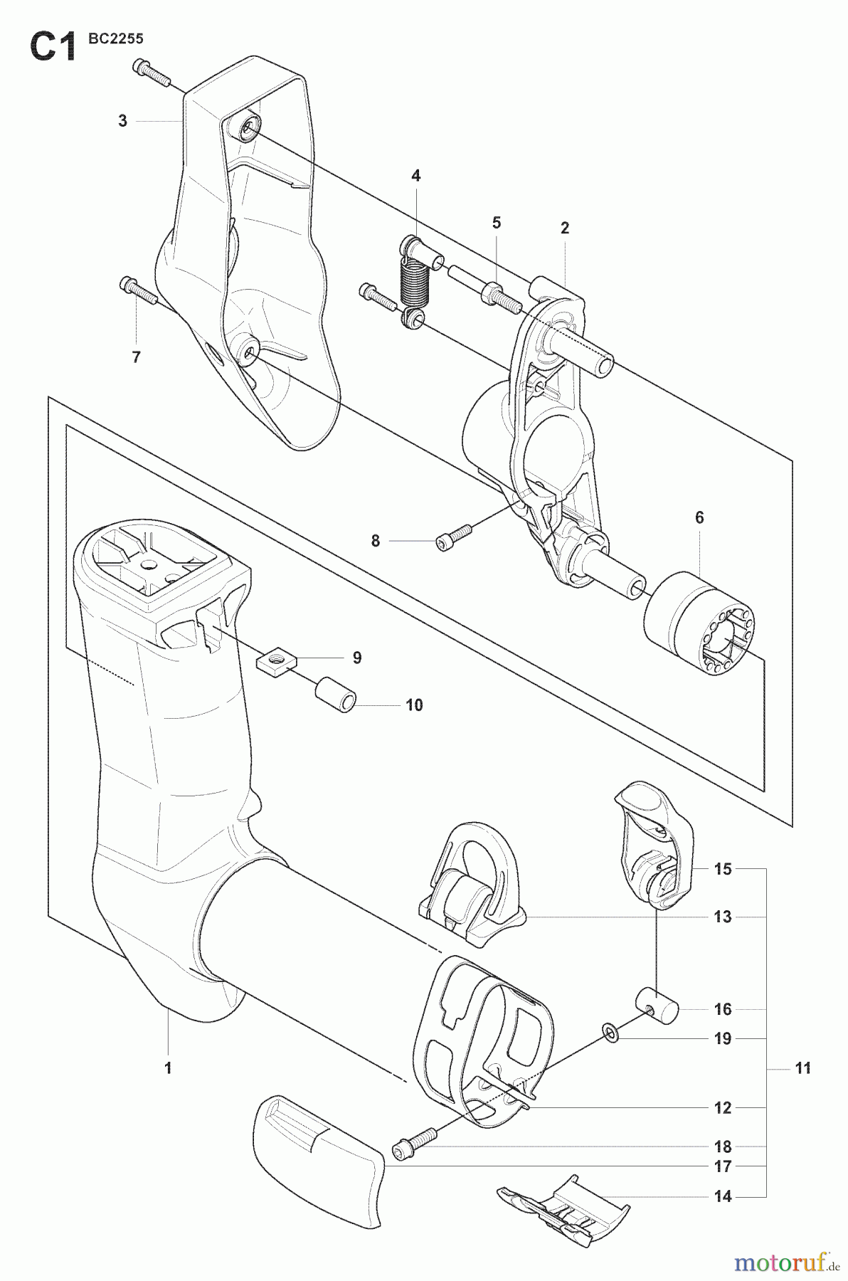 Jonsered Motorsensen, Trimmer FC2255W - Jonsered String/Brush Trimmer (2007-08) TOWER #1