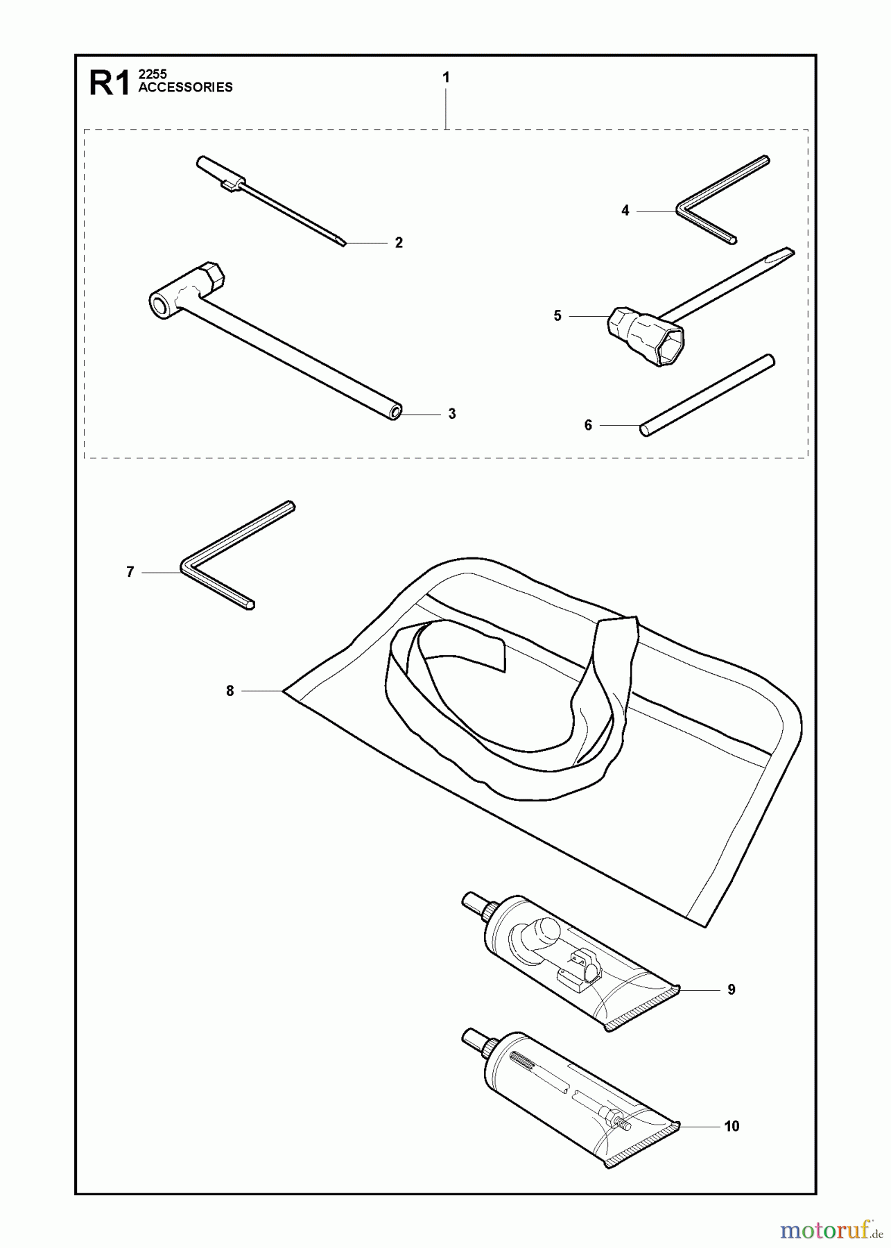 Jonsered Motorsensen, Trimmer MC2255 - Jonsered String/Brush Trimmer (2011-01) ACCESSORIES #3