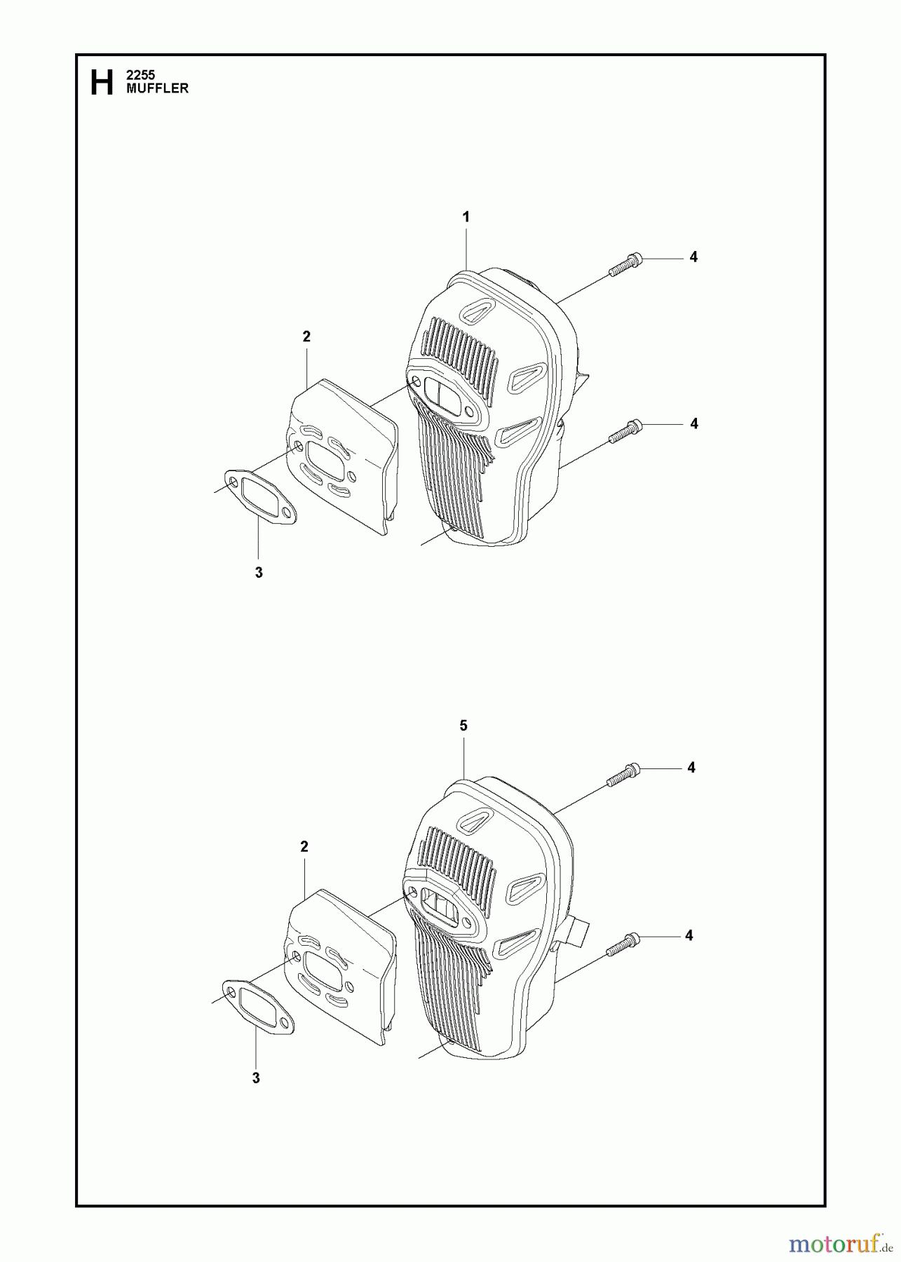  Jonsered Motorsensen, Trimmer FC2255W - Jonsered String/Brush Trimmer (2011-01) MUFFLER