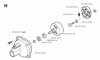 Jonsered BP2052 - String/Brush Trimmer (2001-02) Ersatzteile CLUTCH