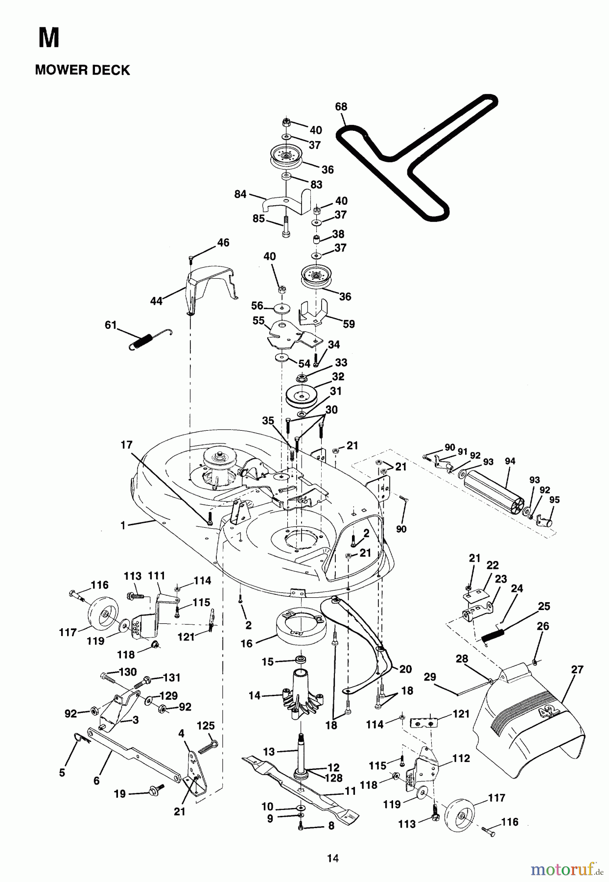  Jonsered Rasen  und Garten Traktoren LT15 (954130003) - Jonsered 42