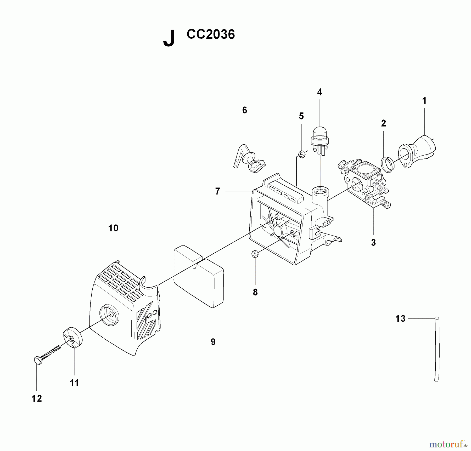 Jonsered Motorsensen, Trimmer CC2036 - Jonsered String/Brush Trimmer (2008-08) CARBURETOR AIR FILTER