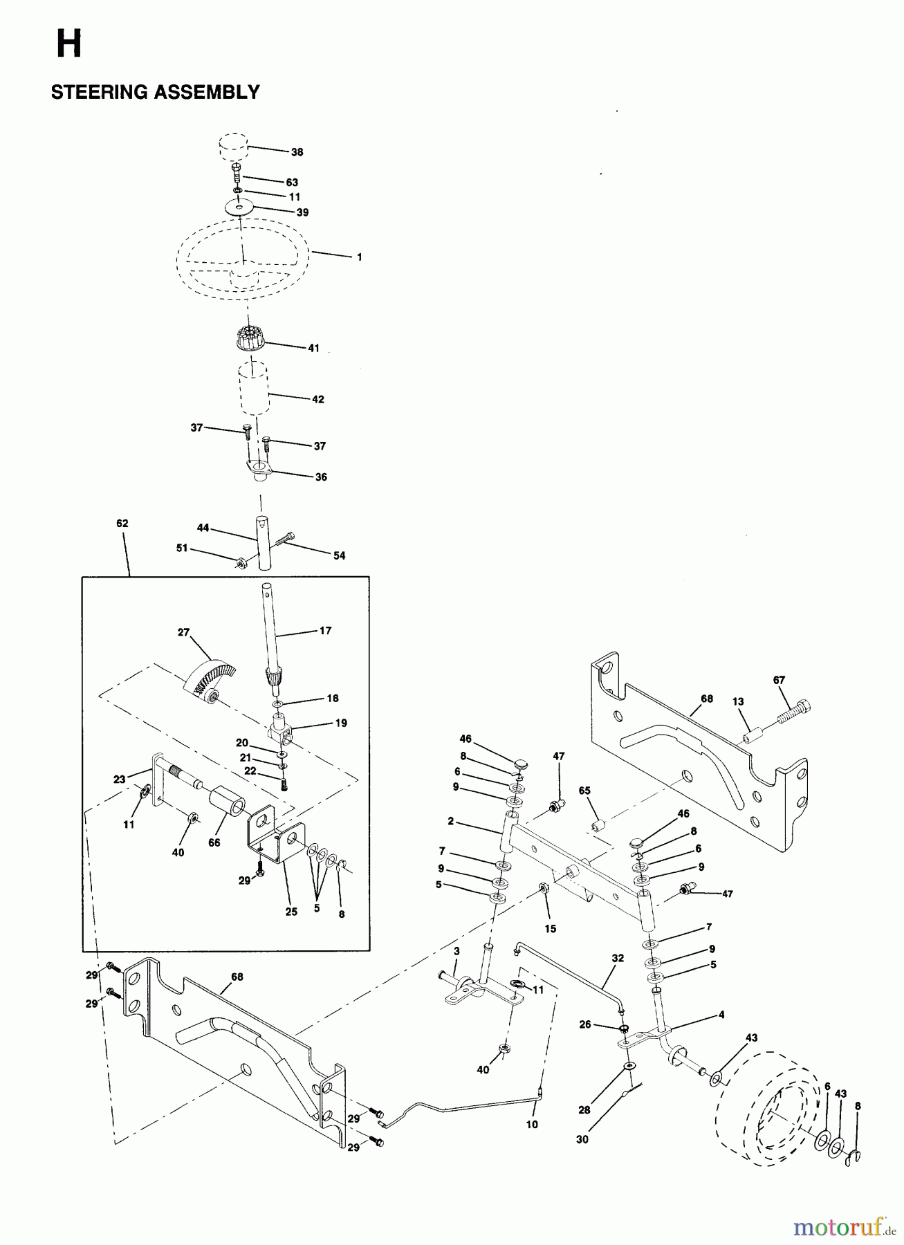 Jonsered Rasen  und Garten Traktoren LT15 (954130003) - Jonsered 42