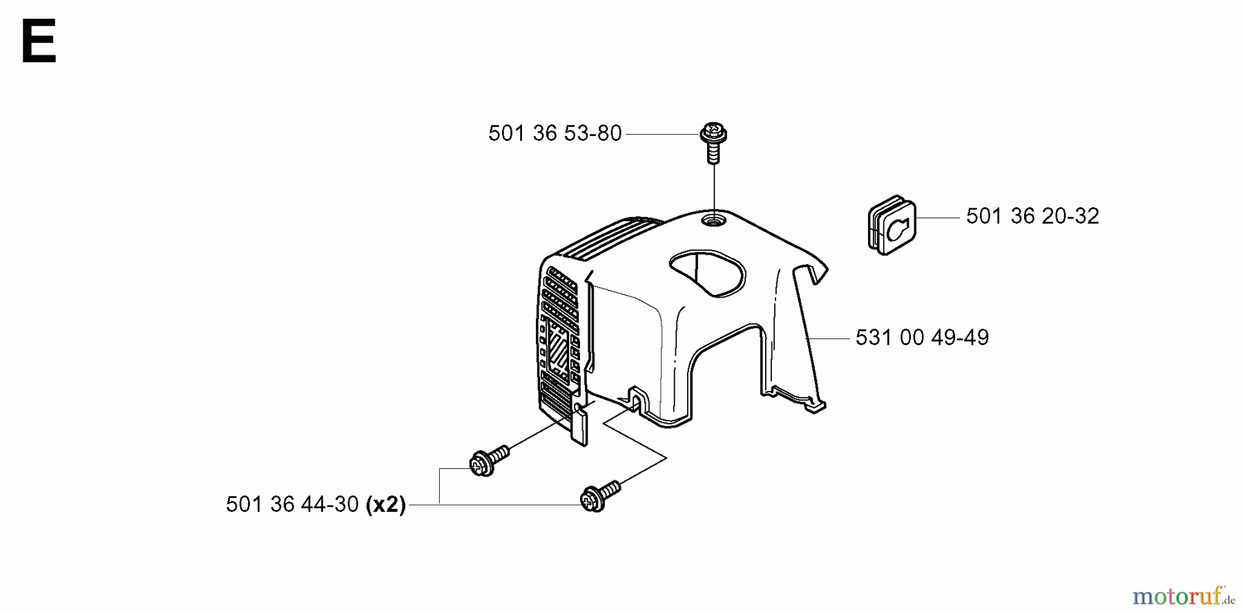 Jonsered Heckenscheren HT2126T - Jonsered Hedge Trimmer (2003-05) CYLINDER COVER