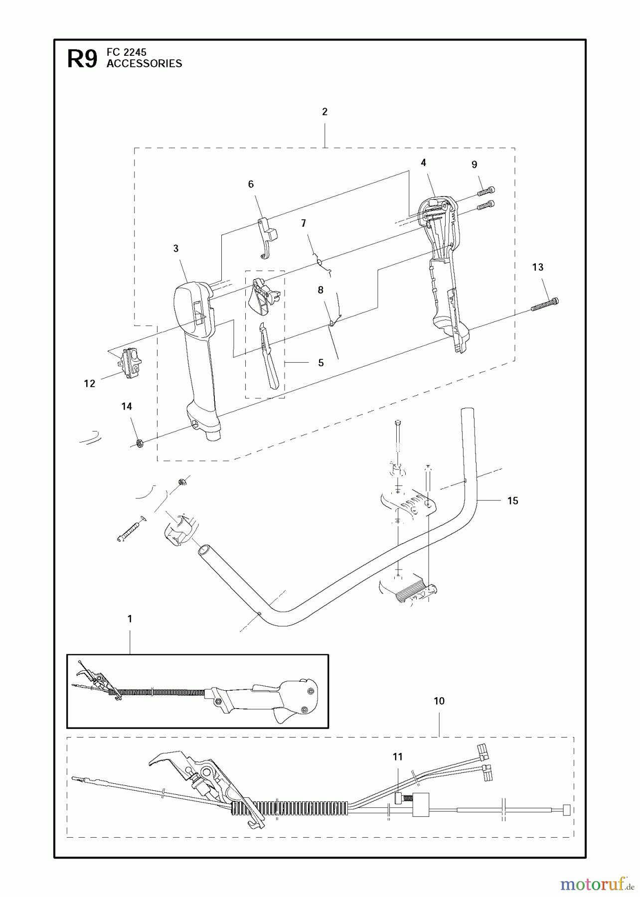 Jonsered Motorsensen, Trimmer FC2245 - Jonsered String/Brush Trimmer (2011-03) ACCESSORIES #4