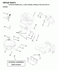 Jonsered LT15A (J15H42E, 954130037) - Lawn & Garden Tractor (2000-02) Ersatzteile ENGINE CUTTING EQUIPMENT