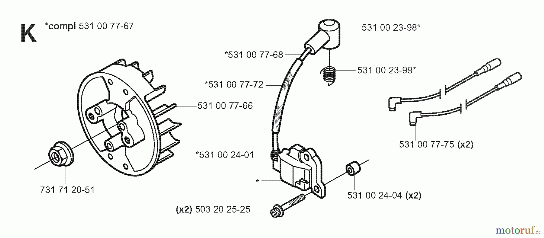 Jonsered Motorsensen, Trimmer GC2042 - Jonsered String/Brush Trimmer (2008-03) IGNITION SYSTEM