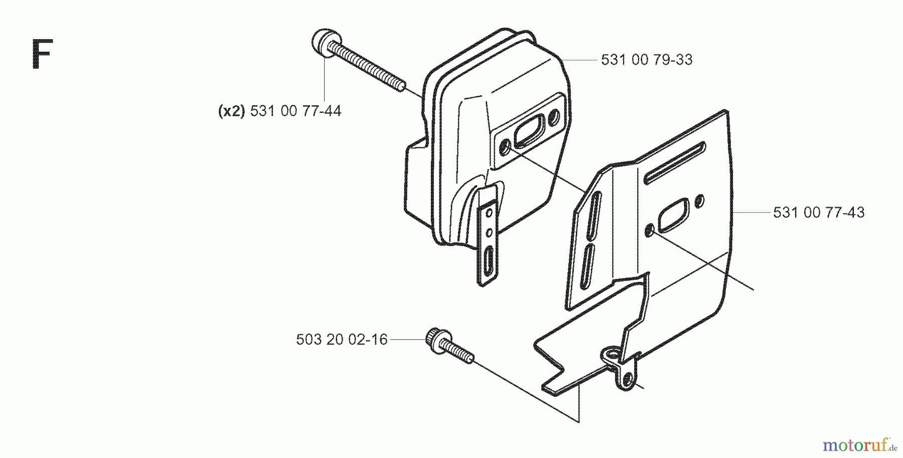 Jonsered Motorsensen, Trimmer GC2042 - Jonsered String/Brush Trimmer (2008-03) MUFFLER