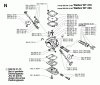Jonsered GR26 - String/Brush Trimmer (1997-02) Ersatzteile CARBURETOR DETAILS