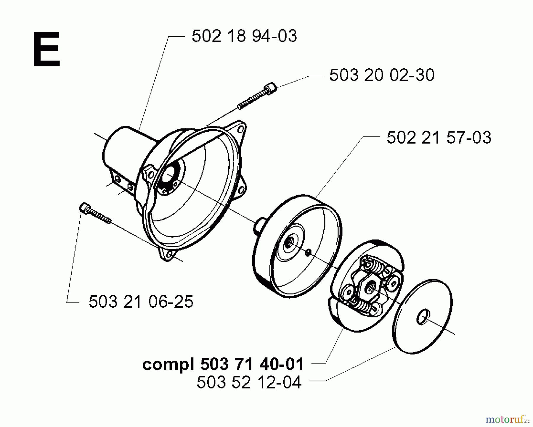 Jonsered Motorsensen, Trimmer GR26 - Jonsered String/Brush Trimmer (1997-02) CLUTCH