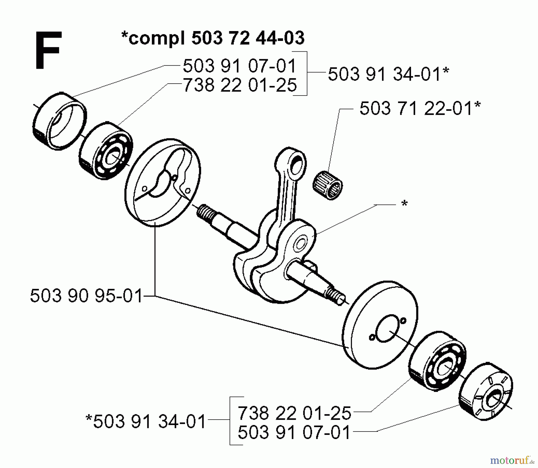 Jonsered Motorsensen, Trimmer GR26 - Jonsered String/Brush Trimmer (1997-02) CRANKSHAFT
