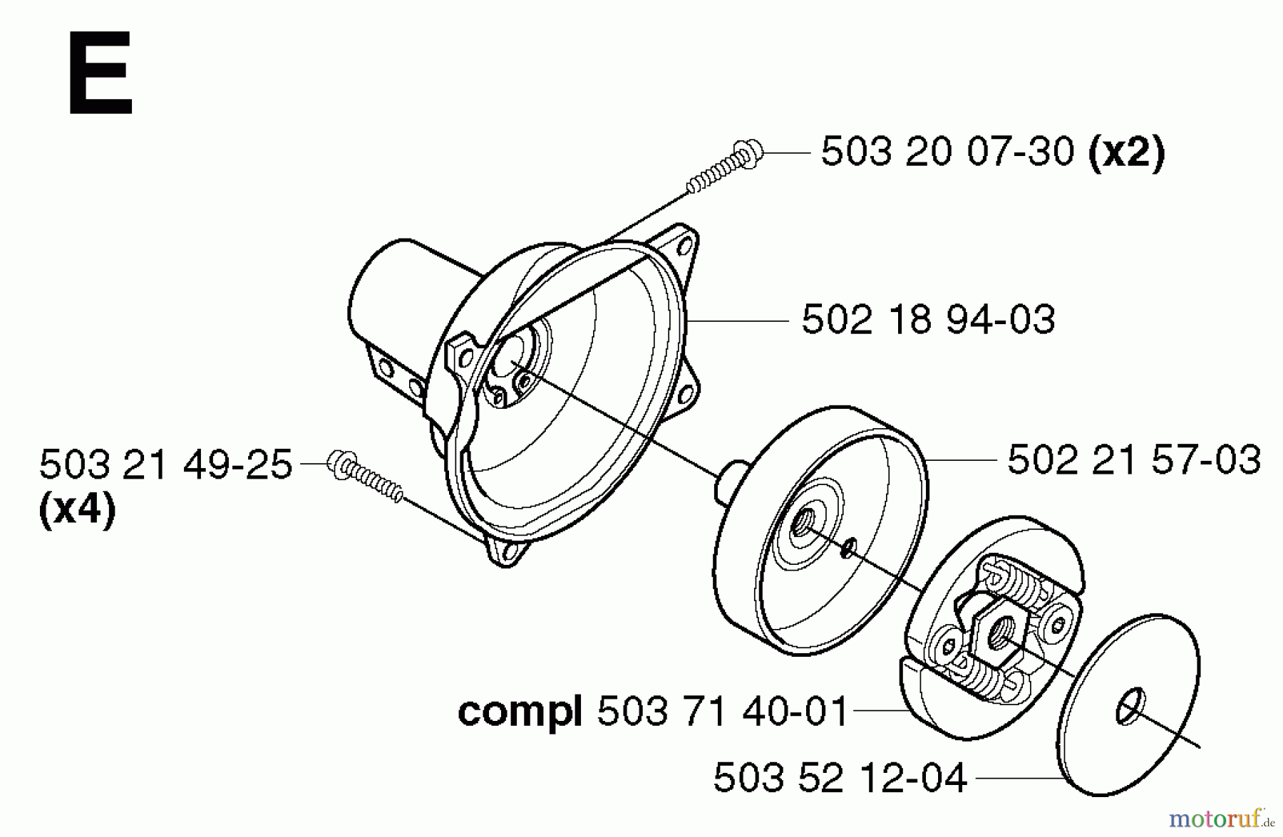 Jonsered Motorsensen, Trimmer GR2026 - Jonsered String/Brush Trimmer (2002-08) CLUTCH
