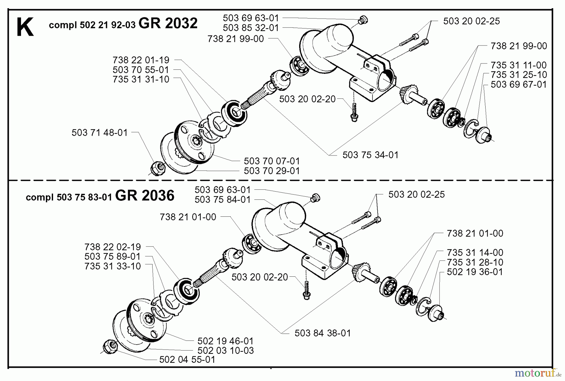Jonsered Motorsensen, Trimmer GR2036 - Jonsered String/Brush Trimmer (1998-02) STEERING COLUMN