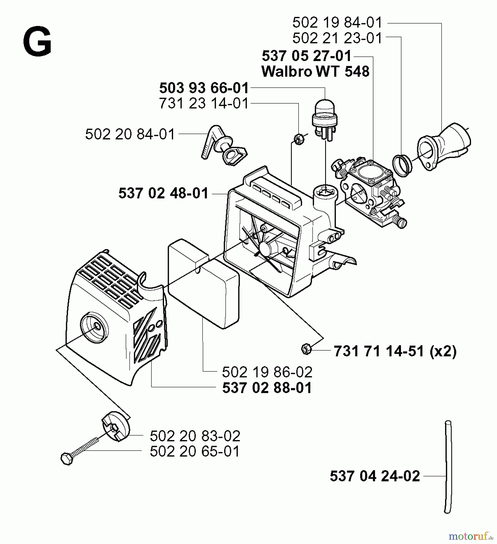 Jonsered Motorsensen, Trimmer GR2032 - Jonsered String/Brush Trimmer (2000-10) CARBURETOR AIR FILTER