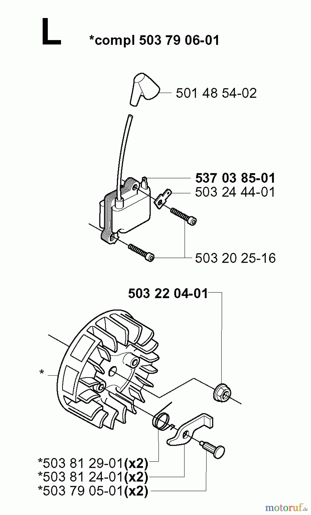 Jonsered Motorsensen, Trimmer GR2032 - Jonsered String/Brush Trimmer (2000-10) IGNITION SYSTEM