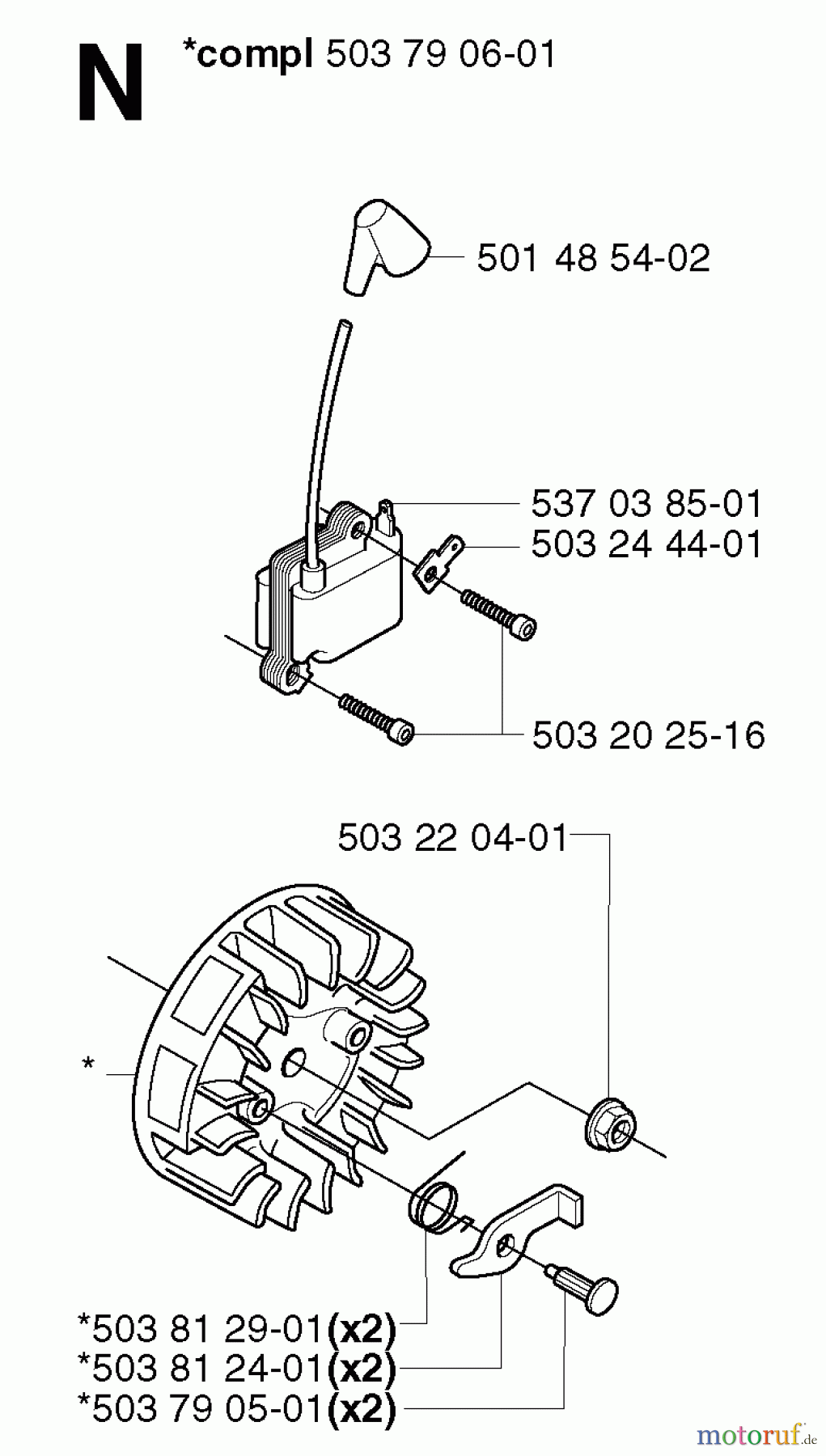 Jonsered Motorsensen, Trimmer GR2036 - Jonsered String/Brush Trimmer (2002-08) IGNITION SYSTEM