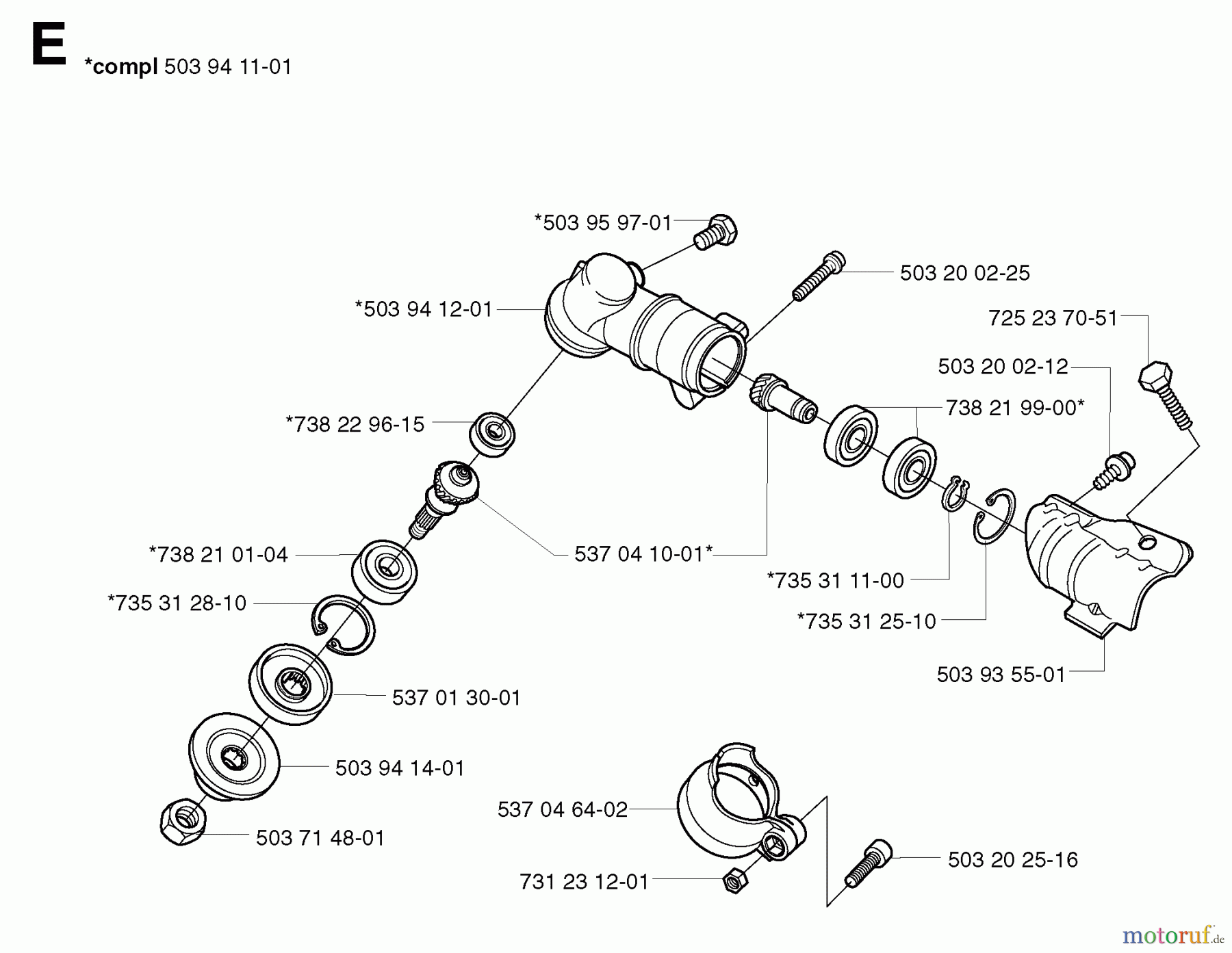 Jonsered Motorsensen, Trimmer GT2125L - Jonsered String/Brush Trimmer (2002-01) BEVEL GEAR