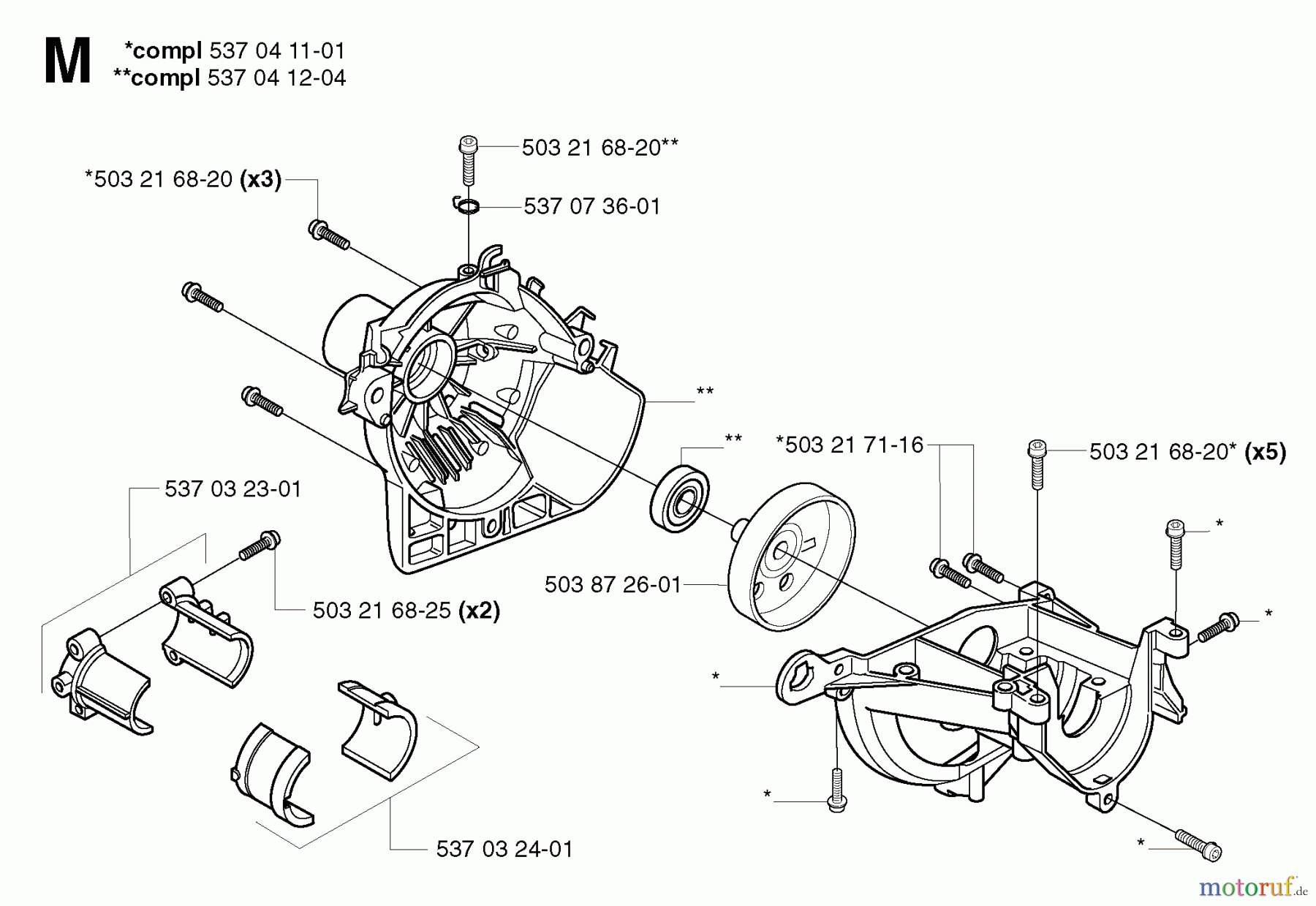 Jonsered Motorsensen, Trimmer GT2125L - Jonsered String/Brush Trimmer (2002-01) CRANKCASE