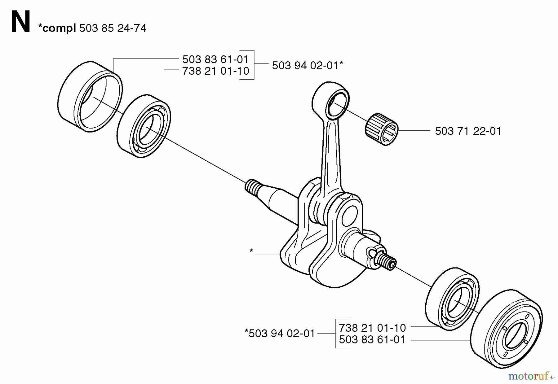 Jonsered Motorsensen, Trimmer GT2125L - Jonsered String/Brush Trimmer (2002-01) CRANKSHAFT