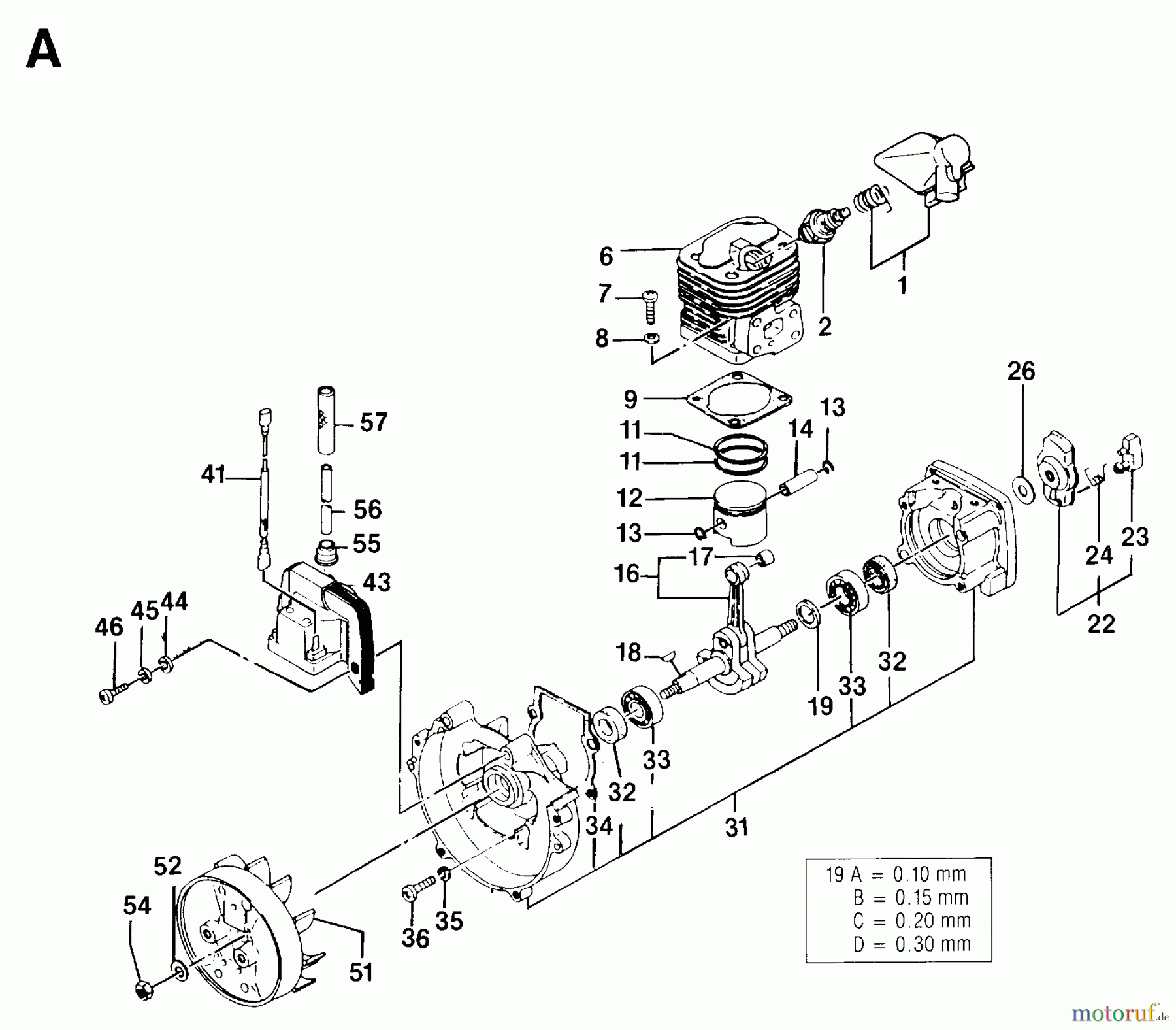 Jonsered Motorsensen, Trimmer GR24L - Jonsered String/Brush Trimmer (1993-02) CYLINDER CRANKCASE