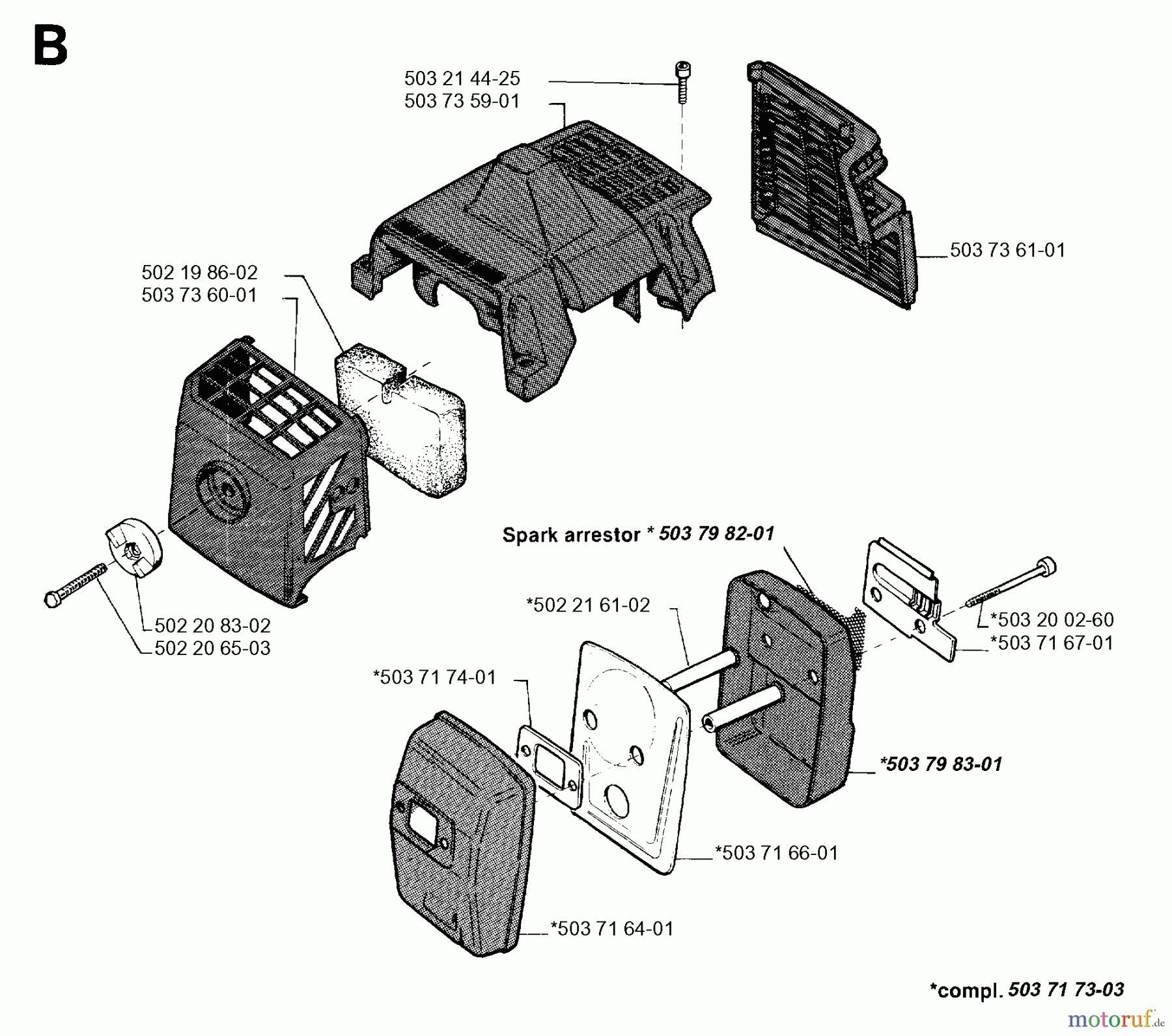 Jonsered Motorsensen, Trimmer GR26 - Jonsered String/Brush Trimmer (1996-01) MUFFLER