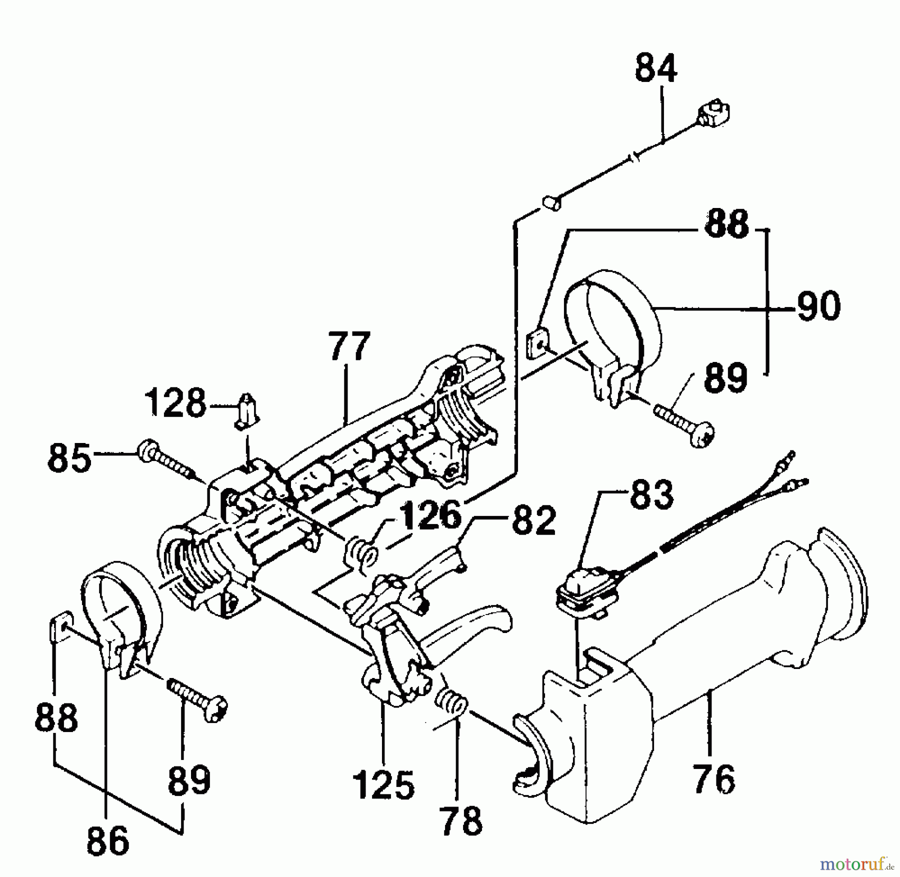 Jonsered Motorsensen, Trimmer GR28 - Jonsered String/Brush Trimmer (1993-02) THROTTLE CONTROLS