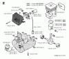 Jonsered GR32 - String/Brush Trimmer (1994-02) Ersatzteile CYLINDER CRANKCASE
