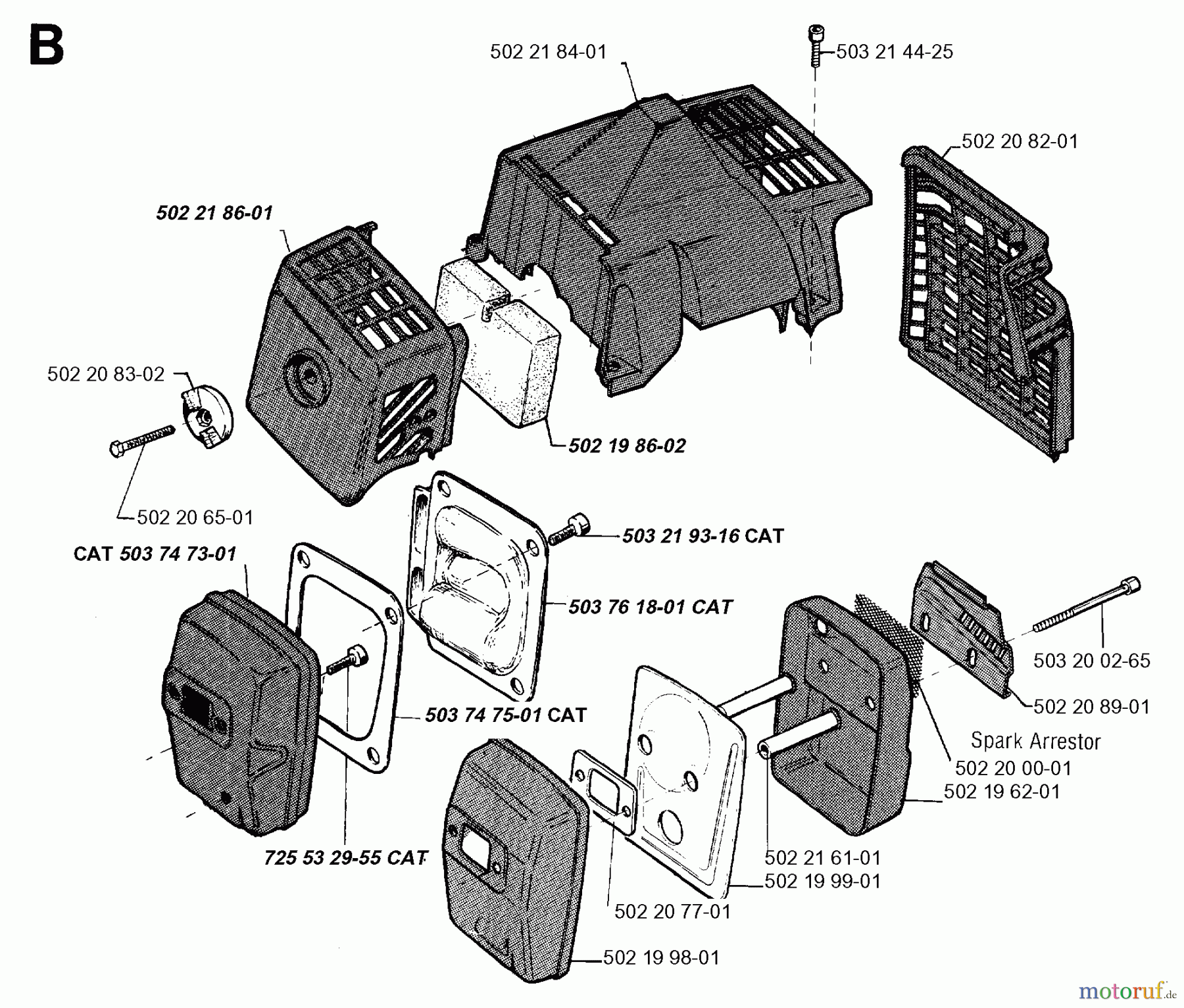 Jonsered Motorsensen, Trimmer GR32 - Jonsered String/Brush Trimmer (1995-01) MUFFLER