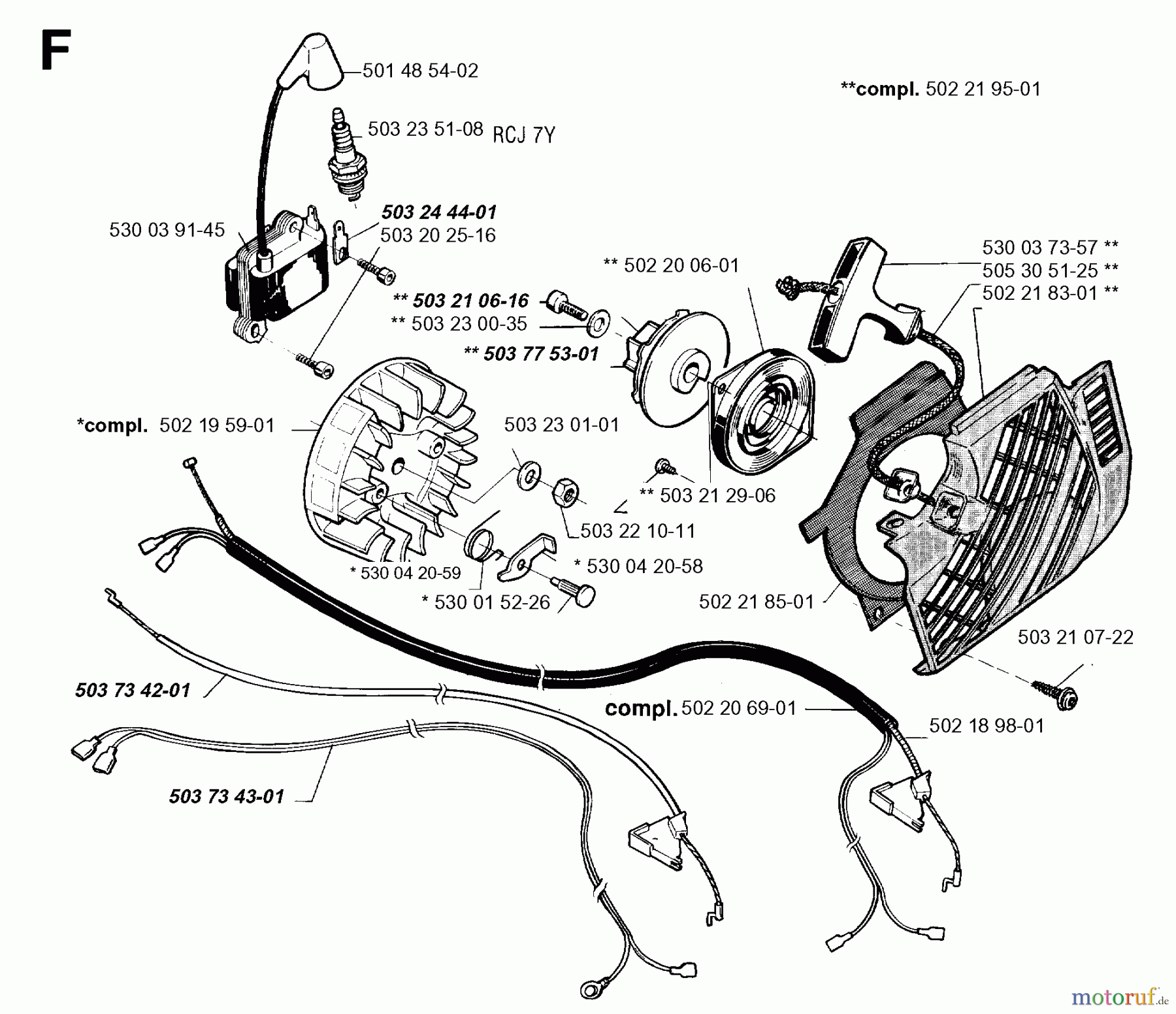 Jonsered Motorsensen, Trimmer GR32 - Jonsered String/Brush Trimmer (1995-01) STARTER