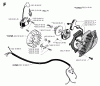 Jonsered GR36 - String/Brush Trimmer (1996-06) Ersatzteile STARTER