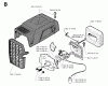 Jonsered GR50 - String/Brush Trimmer (1994-03) Ersatzteile CARBURETOR AIR FILTER