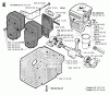Jonsered GR50 - String/Brush Trimmer (1996-10) Ersatzteile CYLINDER CRANKCASE
