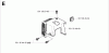 Jonsered HT2130 - Hedge Trimmer Ersatzteile CYLINDER COVER