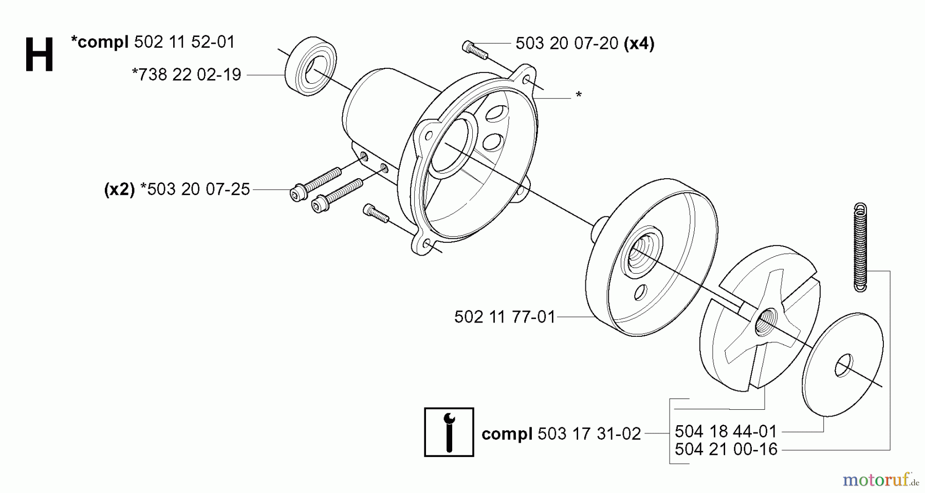 Jonsered Motorsensen, Trimmer GR41 - Jonsered String/Brush Trimmer (2006-01) CLUTCH