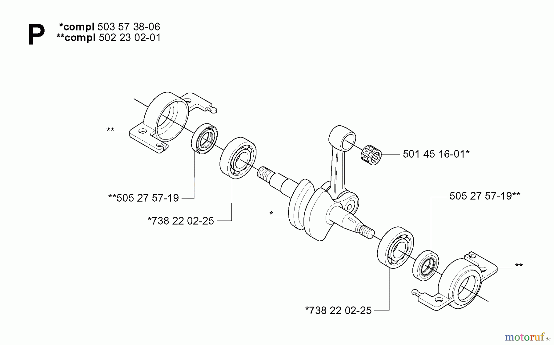Jonsered Motorsensen, Trimmer GR41 EPA - Jonsered String/Brush Trimmer (2006-01) CRANKSHAFT