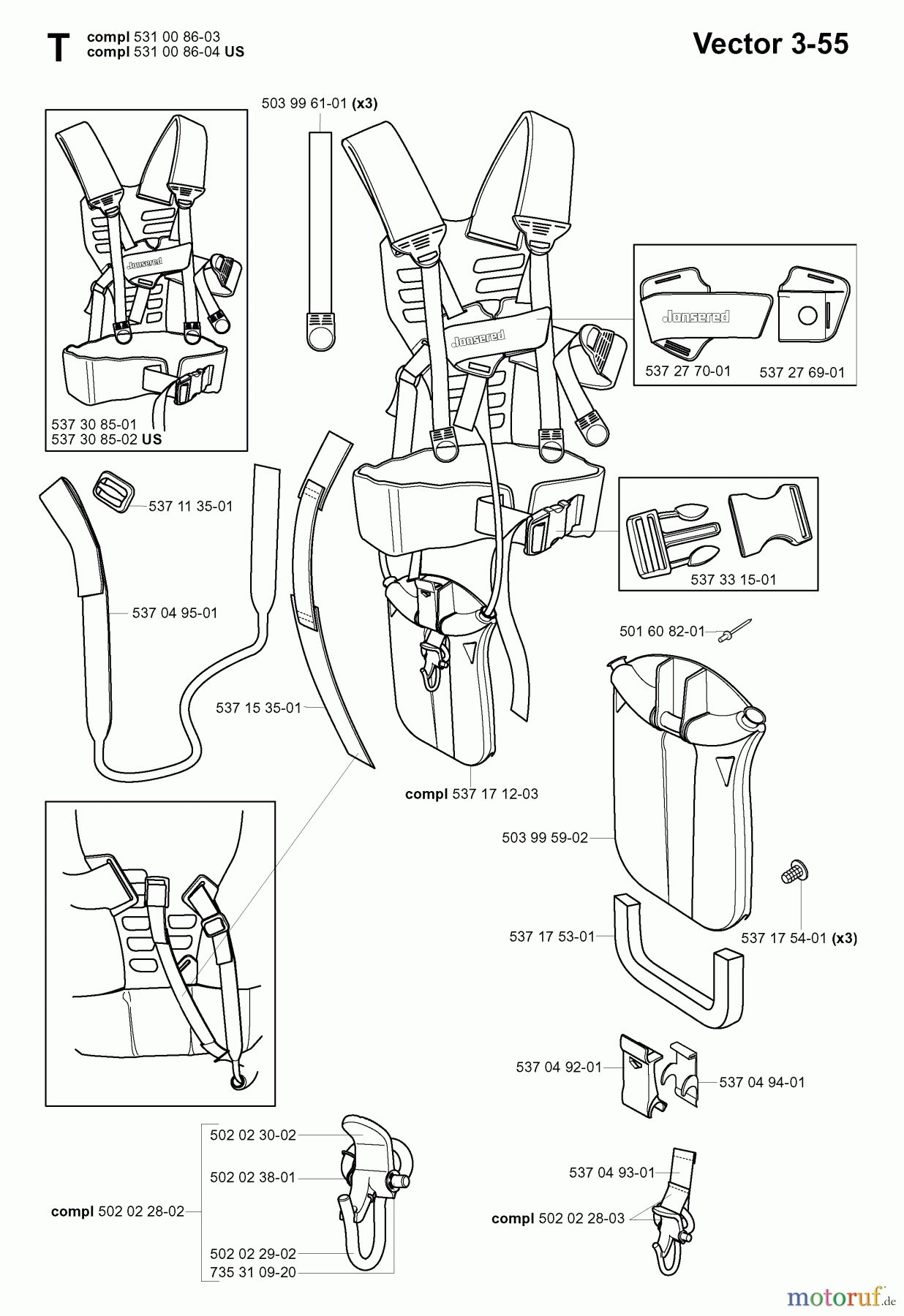 Jonsered Motorsensen, Trimmer GR41 EPA - Jonsered String/Brush Trimmer (2006-01) HARNESS #1