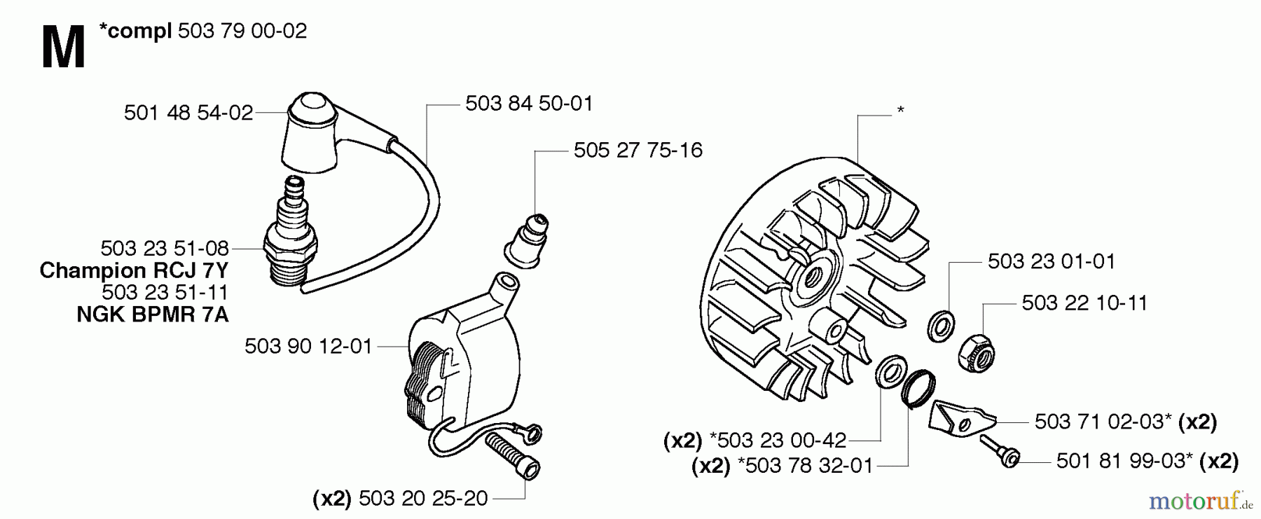 Jonsered Motorsensen, Trimmer GR50 EPA - Jonsered String/Brush Trimmer (2006-01) IGNITION SYSTEM