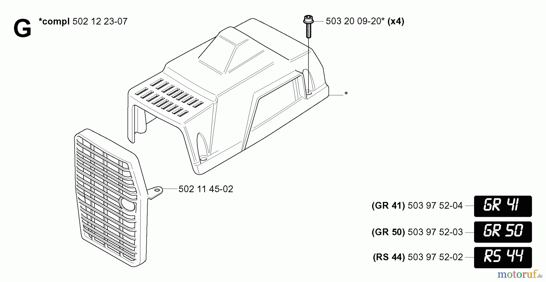 Jonsered Motorsensen, Trimmer GR41 EPA - Jonsered String/Brush Trimmer (2006-01) MUFFLER #1