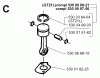 Jonsered GT21 - String/Brush Trimmer (1997-05) Ersatzteile CYLINDER PISTON