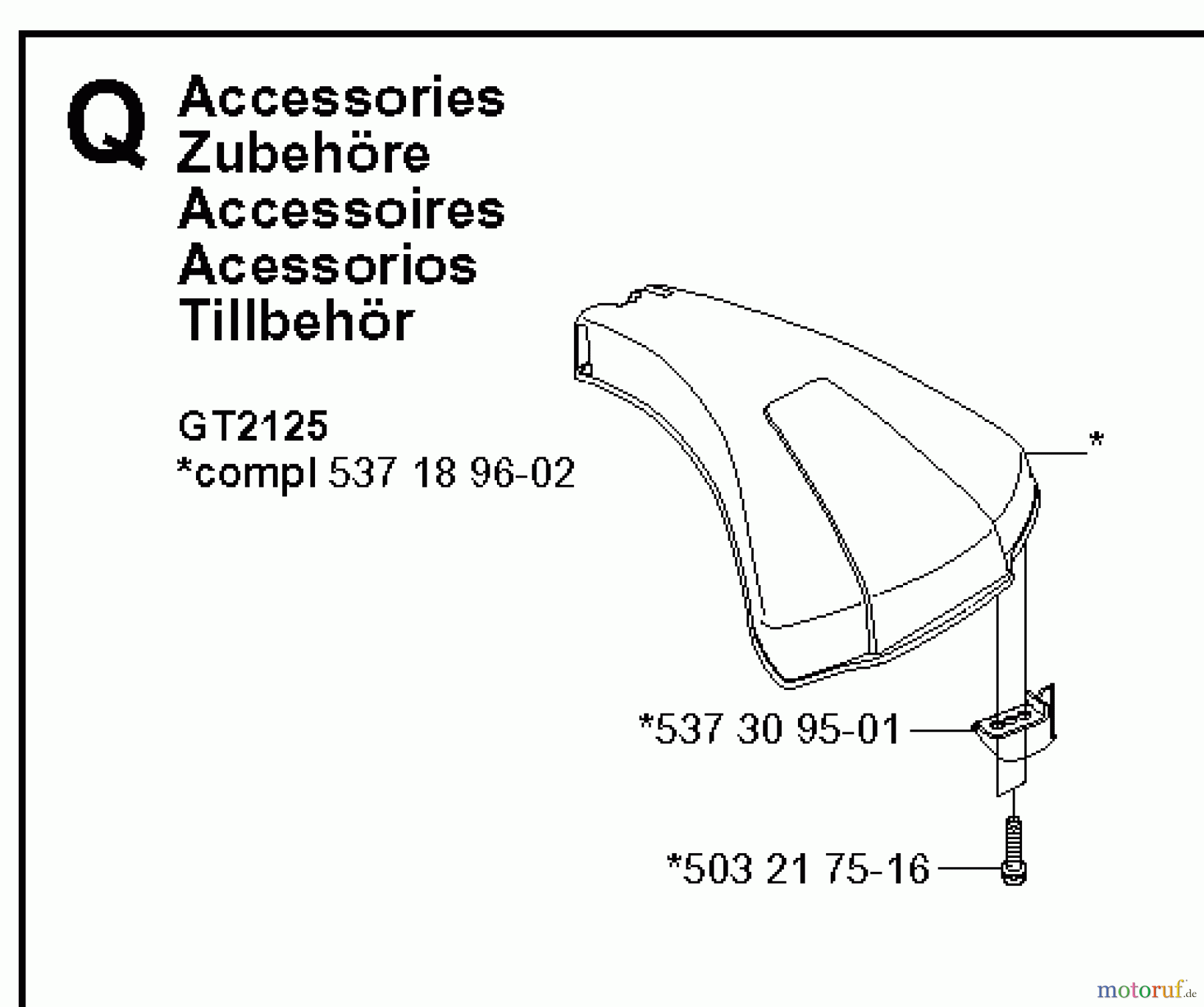 Jonsered Motorsensen, Trimmer GT2125 - Jonsered String/Brush Trimmer (2008-09) GUARDS